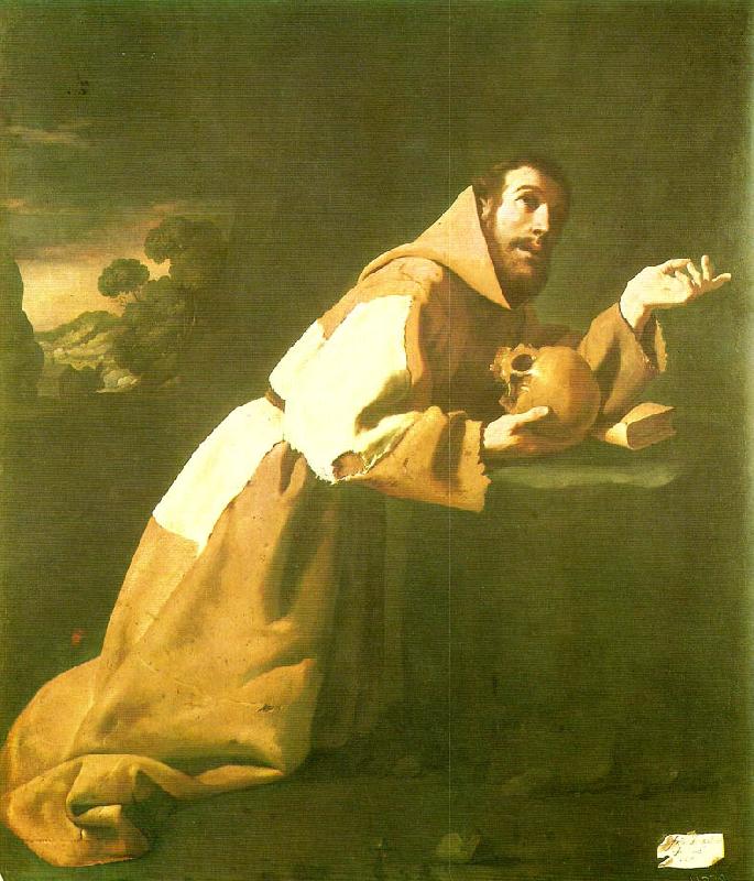 Francisco de Zurbaran francis kneeling China oil painting art